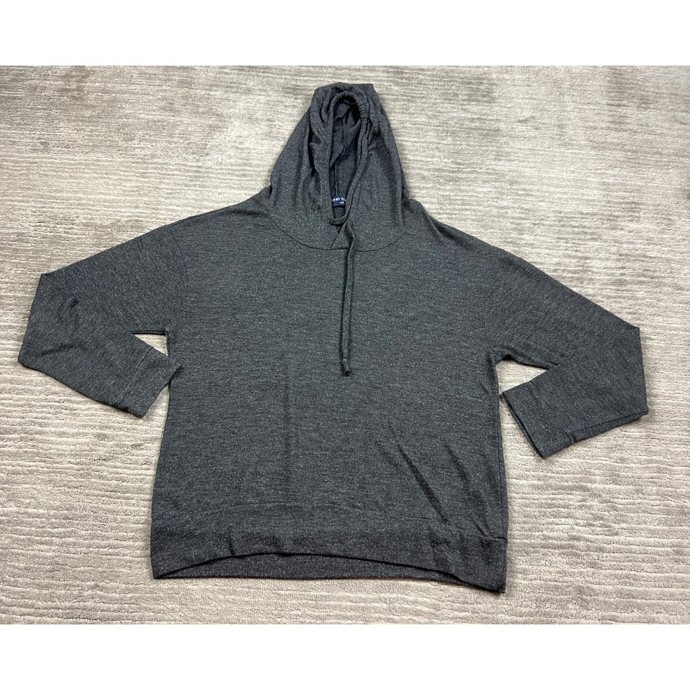 Ocean Drive Hoodie Women L Gray Pullover T 8678 Heathered Lightweight Stretch